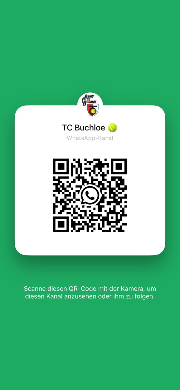Neu: Der TC Buchloe jetzt auch auf WhatsApp!